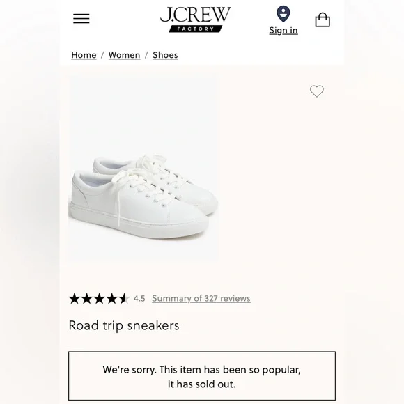 J. Crew Women’s Road Trip Sneakers in classic white, size 9. Style #:BC186 - Picture 3 of 12